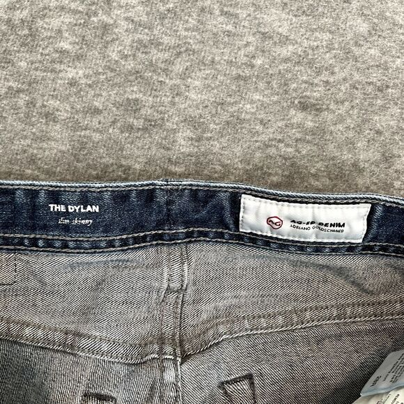AG Adriano Goldschmied The Dylan Slim Skinny Mens Blue Jeans 28R - 32L - Picture 5 of 6